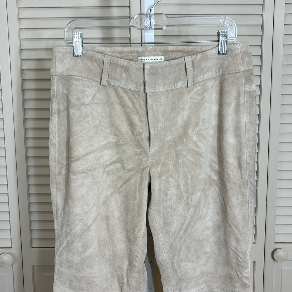 NWT Vintage Banana Republic Suede Bootcut Pants Size 10 - Picture 2 of 11